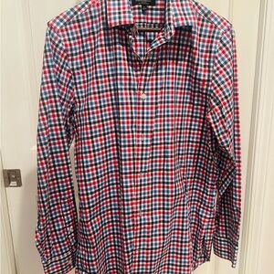 Banana Republic Grant Fit Non- Iron 100% Cotton Dress Shirts Set of 2 Size M